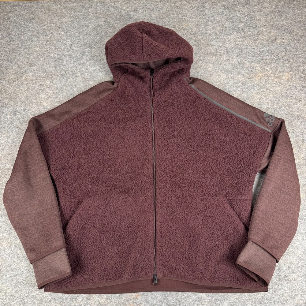 Adidas Climaheat ZNE Road Trip Hoodie Full Zip Womens 2XL XXL